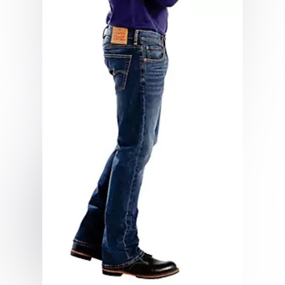 LEVIS Men’s 527 Slim Boot Cut Denim‎ Blue Jeans Size 29/30 Y2K Retro Casual - Picture 3 of 16